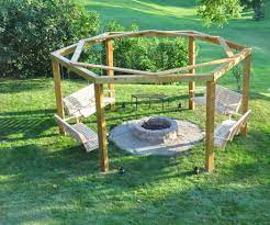 Porch Swing Fire Pit Fire Pit Swings Fire Pit Plans Diy Porch Swing