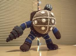Bioshock 2 Big Daddy Plush Doll Crochet Big Daddy My Wife Made For My Brother For Christmas Http Ift Tt 2fq2rvi Little Big Planet Geek Crafts Big Daddy