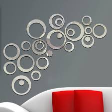 Diy wall art wall art decor gold wall art wall sculptures sculpture art ceramic sculpture figurative circle painting circle art wood canvas. Amazon Com Aooyaoo Circle Mirror Diy Wall Sticker Wall Decoration 24pcs Grey Home Kitchen