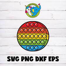 Circle Popper SVG PNG DXF Eps Fidget Toy Pop It - Etsy