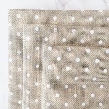 Are you looking for cross stitch pattern design images templates psd or vectors files? Natural White Polka Dot Linen Fabric 32 Count Stitched Modern