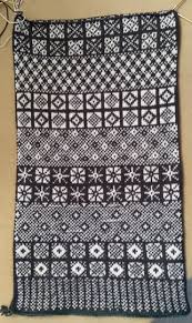 Sanquhar Pattern Sampler To Be Made Into A Cowl By Wendy Of