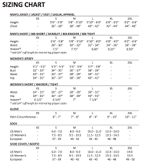 Epic Threads Size Chart 2019