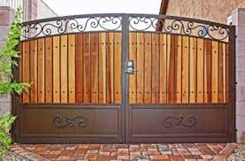 Each hinge pin set consists of a bottom and a top hinge pin. House Walls House Main Gates Design House Gate Design Wood Gate