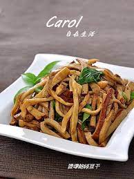 醬爆鮑絲豆干 carol 自在生活 yahoo 奇摩部落格 chinese cooking taiwanese food vegetarian dishes