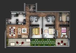 3 Bedroom Apartment House Plans Three Bedroom House Plan Apartment Floor Plans Bedroom House Plans