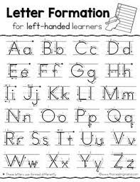 27 of the pages are for the lower case letters of the alphabet. Left Handed Handwriting Pages Teaching Handwriting Preschool Writing Alphabet Writing Practice