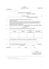 Please see the statutory declaration act 1959 (cth) for a current list of the authorised persons. Form 6 Declaration Of Compliance Form 6 Companies Act 1965 Section 16 2 Company No Declaration Of Compliance Name Of Company I I C No Passport No Of Course Hero