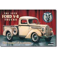 Plaque Publicitaire Ford Pick Up Car Ford Ford Pickup Trucks
