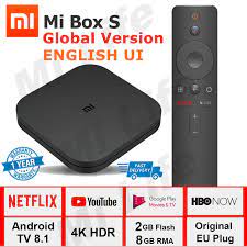 The mi tv stick is essentially a compact version of the mi box and it can turn any conventional tv with a hdmi port into a smart tv. Global Version Xiaomi Mi Box S 4k Mibox Hdr Tv With Google Assistant Android 8 1 Shopee Malaysia
