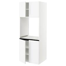 Ikea offered three lines of free standing kitchen cabinets. Sektion High Cabinet For Oven W 4 Doors White Axstad Matt White Ikea