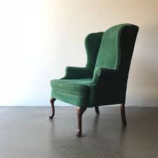 H black and silver fabric upholstered metal side chairs with cabriole style legs (set of 2). Sold Guys This Emerald Green Velvet Chair It S Everything Such A Great Piece And In Excellent Vintag Velvet Wingback Chair Green Chair Green Velvet Chair