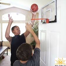 5 inch rubber mini ball and assembly tool included; Walsport Spalding Mini Basketball Hoop Indoor Home Office Wall Mounted Decompress Game Children Gadget Toy Basketball Net Goal W Ball Door Use Pc Metal Walmart Com Walmart Com