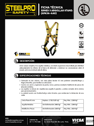 Arnes 3 Argollas Estandar Apa3a Aa0 Steelpro Ficha Tecnica Pdf Naturaleza