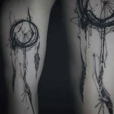 Arm Black And White Dream Catcher Tattoo 100 Dreamcatcher Tattoos For Men Divine Design Ideas Tattoos For Guys Shadow Tattoo Dream Catcher Tattoo