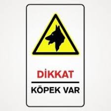 Dikkat Kopek Var 35x50 Cm Dekota Forex 3mm Dikkat Tehlike Uyari Levhalari