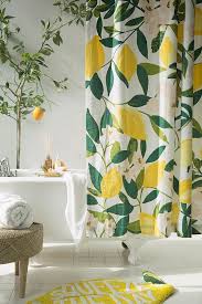 Allover Fruits Shower Curtain Urban Outfitters Curtains Home Decor Accessories Cotton Shower Curtain