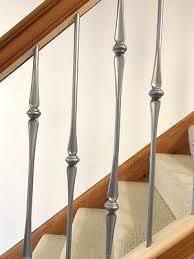 Our selection of wrought iron balusters includes several iron railing styles that add personality and character to your stairways or railing system. Wrought Iron Metal Collar Knuckles Stair Baluster Spindle 1m Long X 12mm Bars 18 50 Picclick Uk