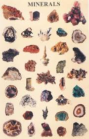 Minerals Crystals And Minerals Crystal Illustration
