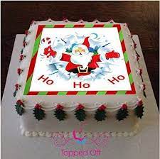 See more ideas about fondant, cake decorating tutorials, fondant tutorial. Christmas 19 Cm Square Santa Ho Ho Ho On Fondant Icing Edible Cake Topper Amazon Co Uk Grocery
