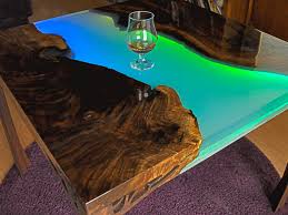 Overview Glowing Neopixel Resin River Table Adafruit Learning System Resin Table Resin Furniture Epoxy Resin Table