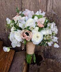 Bouquet Of Anemones Ranunculus Sweetpea Roses And Wax Flower Created By Lovely Bridal Blooms White Wedding Bouquets Wedding Bouquets Wedding Flowers