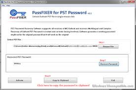 Download tool to unlock pst file password to recover forgotten password for outlook data file (.pst) and run it in any win os versions. Passfixer Pst Password Recovery 1 0 Free Download