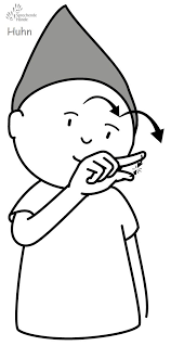 Huhn Babyzeichen Babyzeichensprache Gebardensprache Babygebarden Kindergebarden Guk Babyzeichensprache Gebardensprache Babyzeichen