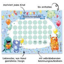 Belohnungssystem Kindern Kostenlose Vorlagen