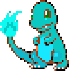 Luvdisc pokemon pixel art magnet love fish pokemon etsy. Blue Flame Charmander Pixel Art Pokemon Facile Full Size Png Download Seekpng