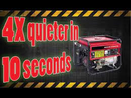 By setting sheets of plywood around the generator, you can reduce the noise level by at least 10 decibels. 4x Quieter Generator In 10 Seconds Youtube