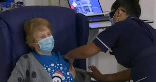 Activists said the wealth generation highlighted the stark inequality that has resulted from the pandemic. 90 Year Old Grandmother Gets 1st Dose Of Pfizer Vaccine As U K Declares Covid V Day Cbs News