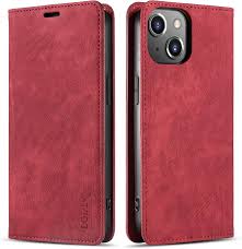 LOLFZ Wallet Case for iPhone 15 6.1", Premium Slim PU Leather Case Card  Slots Stand Function Magnetic Protective Flip Case Cover Compatible with  iPhone 15