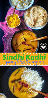 Sindhi Kadhi Steamed Rice With Sweet Boondi Sev Indian Food Recipes Food Recipes