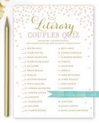 Country living editors select each product featured. Literary Couples Quiz Famous Couples Bridal Shower Game Etsy Printable Bridal Shower Games Couples Bridal Shower Literary Wedding
