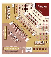 seating plan stage west theatre restaurant