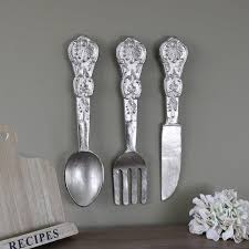 oversized metal wall hanging cutlery