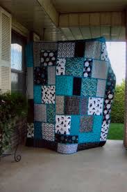 Black And White Quilt Patterns Free Black White And Teal Quilt Pattern Called Big Block Quilt From Black Cat Creations Modified To Add Another Section Quilt Teal Quilt Quilts Big Block Q
