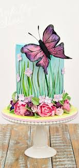 Butterfly Garden Cake For All Your Cake Decorating Supplies Please Visit Craftcompany Co Uk Butterfly Cakes Garden Cakes Cake Decorating