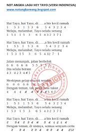 Not Piano Lagu Hai Tayo