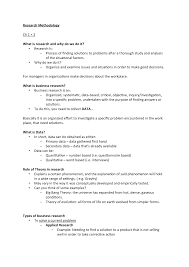 An excerpt from the method section of a biology report. Research Methodology Sv Studeersnel