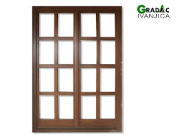 Dvokrilna balkonska vrata | brvnare | drveni prozori | drvo aluminijum  prozori