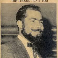 Farnhamville Centennial beard contest winners, 1981. Left to right, Ernest  Dohrman, Derwood Mullins, and Emmett Hoyt. The men of the community had a  "beard permit' and also carried cards stating they "were