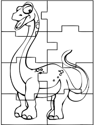 Kleurplaat Dinosaurus Puzzel In 2020 Dinosaurus Thema Prehistorie
