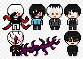 Thh pixel sprites minecraft map. Kaneki Ken Danganronpa Pixel Arts Tokyo Ghoul Pixel Art Hd Png Download 970x630 858607 Pngfind