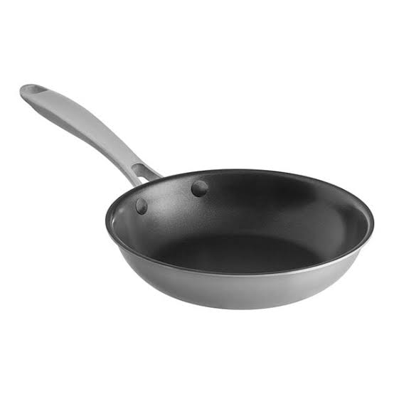 Vigor SS3 Series 8" Tri-Ply Stainless Steel Non-Stick Fry Pan with  Excalibur Coating