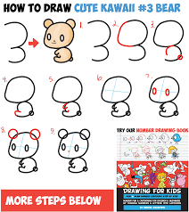 Check out these gorgeous animal numbers at dhgate canada online stores, and buy animal numbers at ridiculously affordable prices. How To Draw Cute Chibi Kawaii Characters With Number 3 Shapes Easy Step By Step Drawing Tutorial For Kids And Beginners How To Draw Step By Step Drawing Tutorials