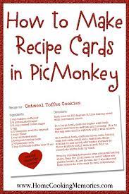 The cards can be edited in adobe reader. How To Make Recipe Cards In Picmonkey Home Cooking Memories Recipe Cards Template Family Recipe Book Recipe Cards