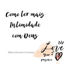 Ita Costa — Como ter mais intimidade com Deus . No Salmo 42...