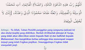 Doa Saat Atau Setelah Mendengar Adzan Perjalanan Do A